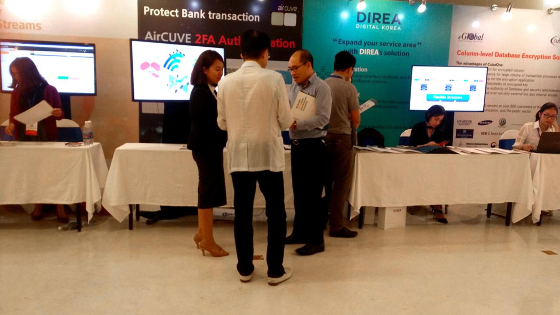 VNETWORK and Receive GUARD email security solution at the conference "Fintech Demo & Korea ICT Day 2