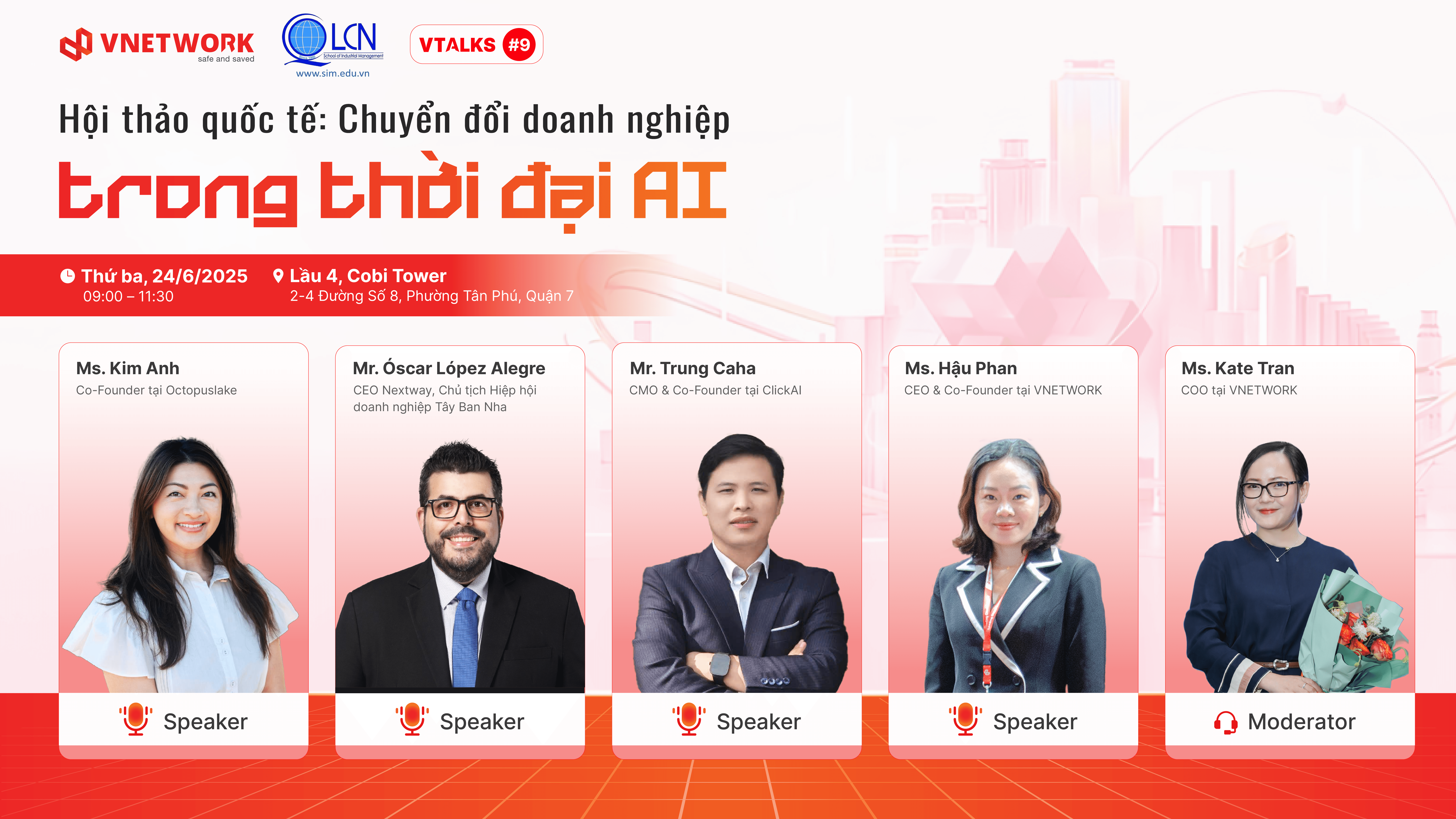 VTalks #9: Hội thảo quốc tế - Chuyển đổi doanh nghiệp trong thời đại AI