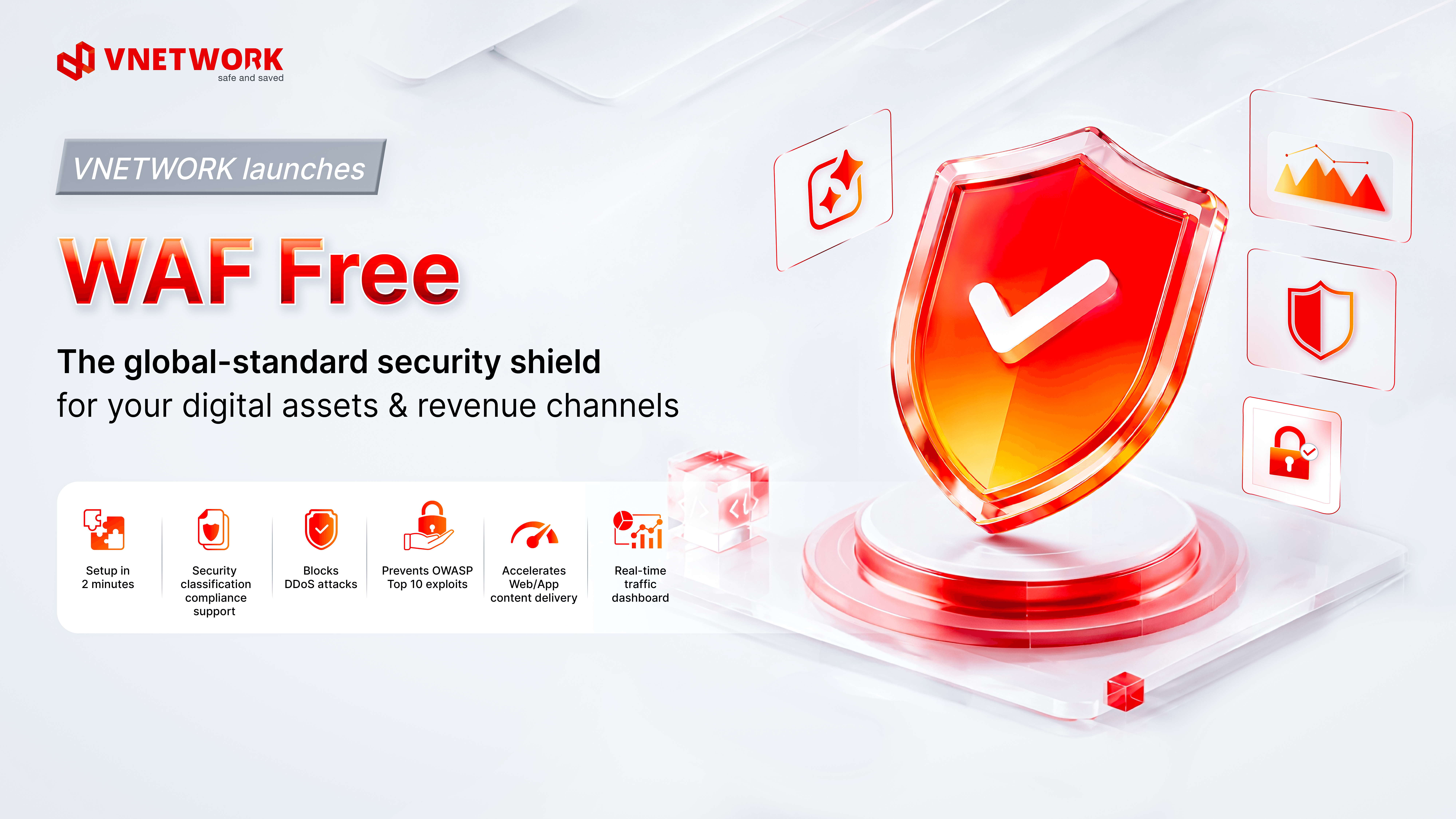 VNETWORK launches VNIS WAF Free, delivering international standard security protection for SMEs