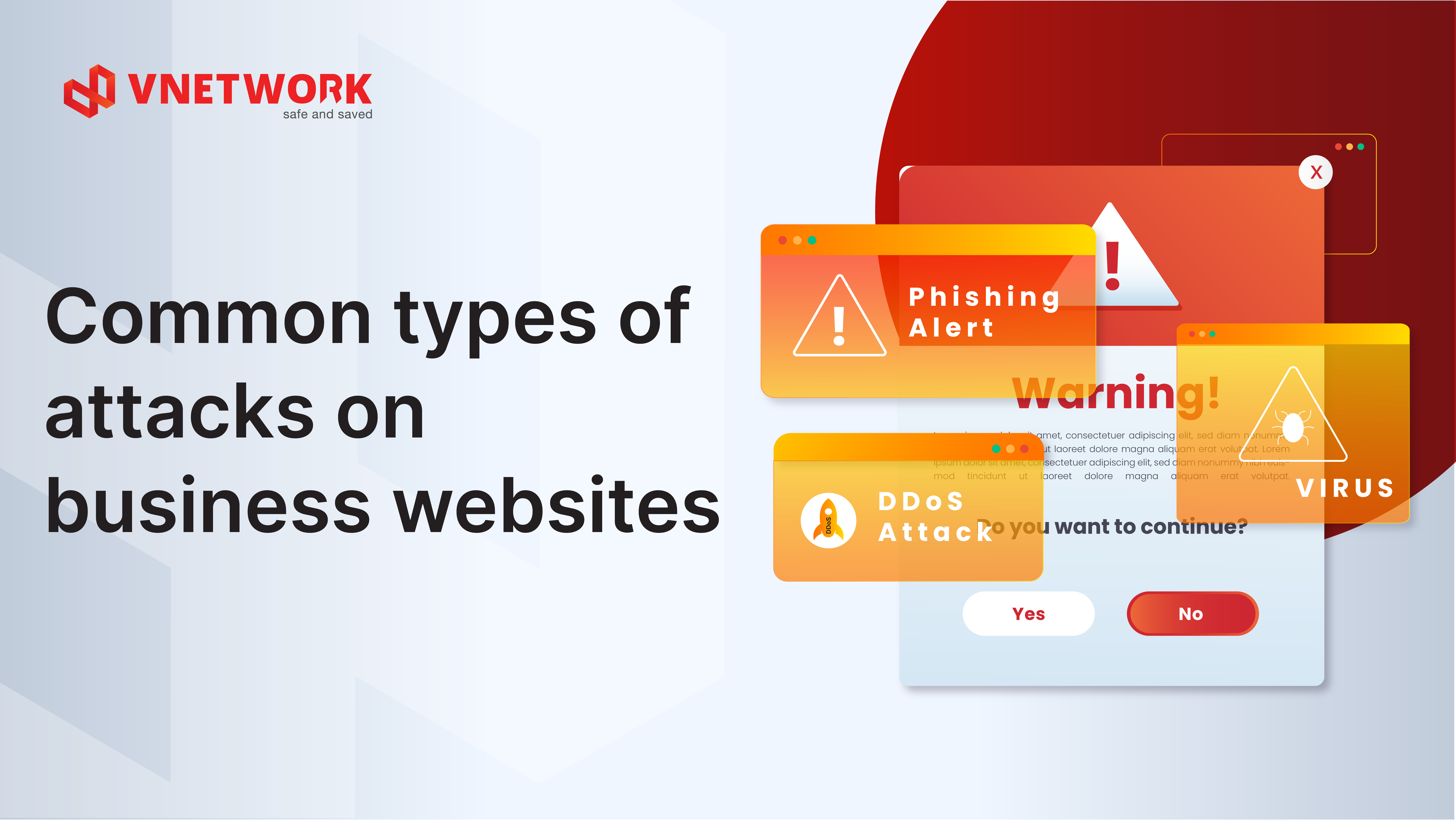 Common types of attacks on business website