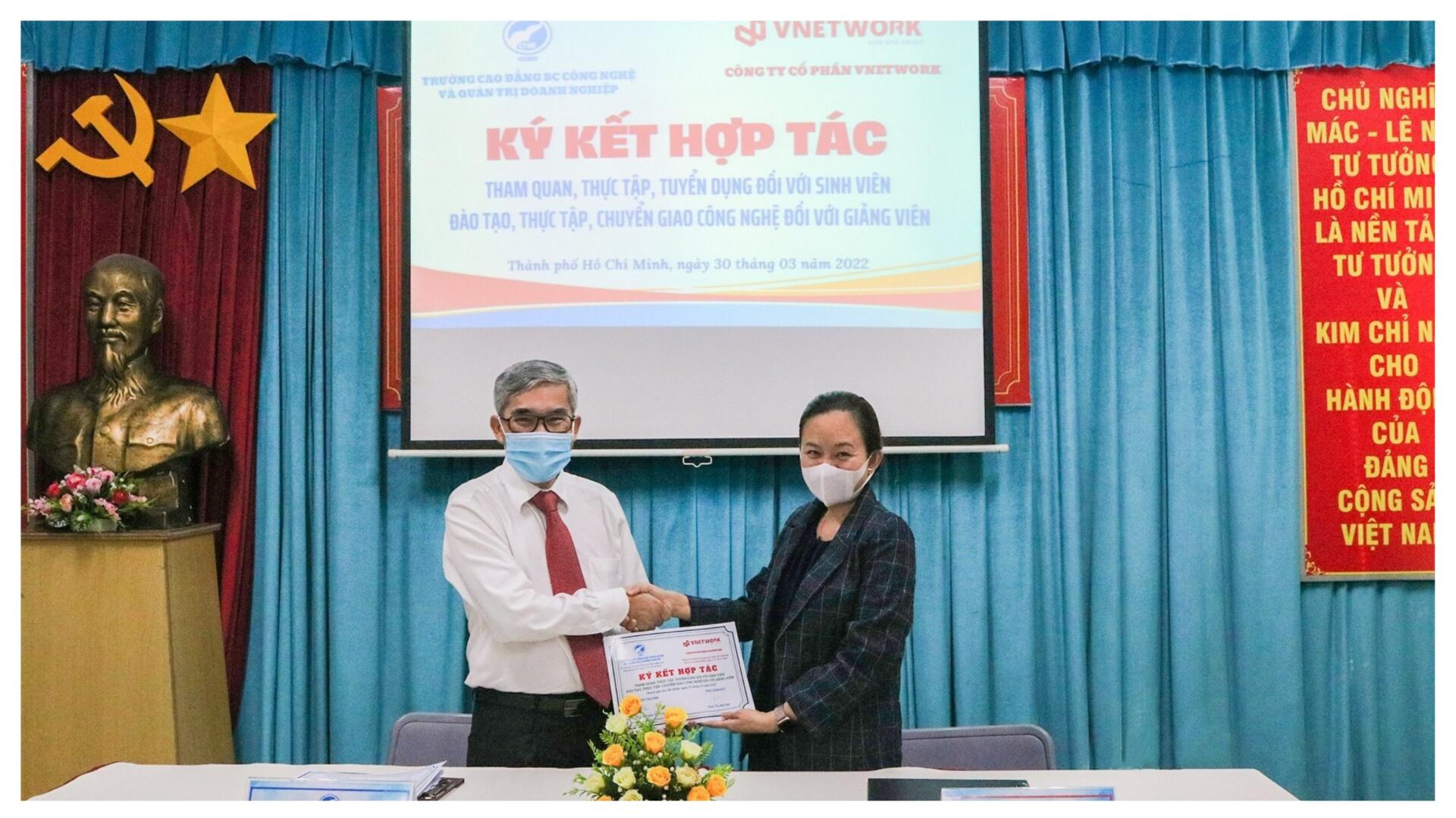 VNETWORK ký kết hợp tác cùng trường Cao đẳng Công nghệ và Quản trị doanh nghiệp (CTIM)