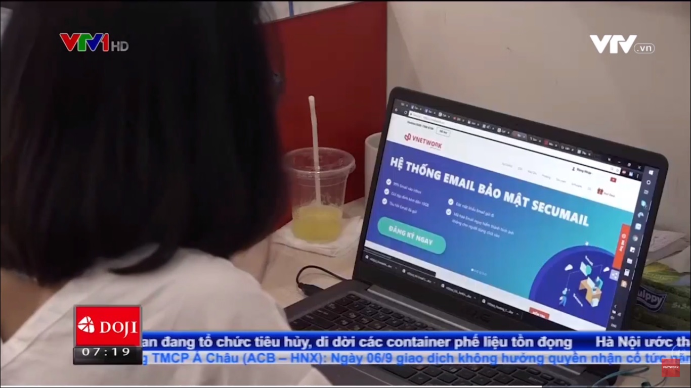 VTV - Giới thiệu hệ thống email bảo mật ứng dụng trí tuệ nhân tạo SECUMAIL để chống lại các cuộc tấn công mạng